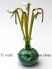 GLASS FLOWERS GIFT IN A VASE