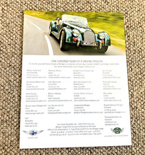 MORGAN ROADSTER 100 - FRAMEABLE COLLECTIBLE ORIGINAL CLASSIC CAR ADVERT