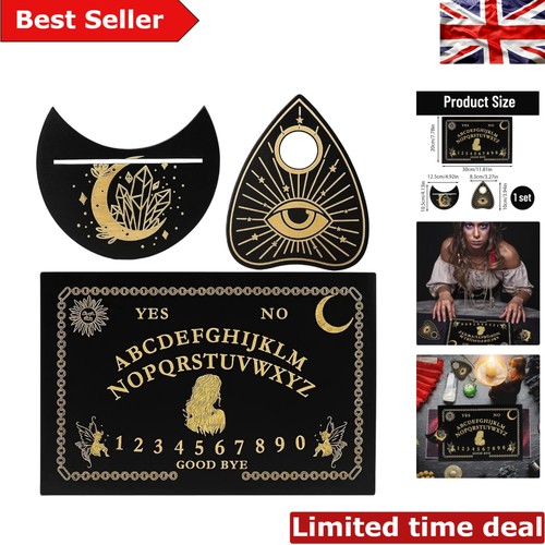 Engraved wooden ouija board - wooden,