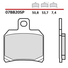 BREMBO REAR BRAKE PADS KIT FIT