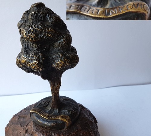 Art nouveau figure - figure, tree