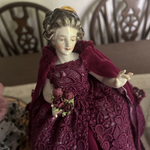 Antique goebel porcelain pin - antique,