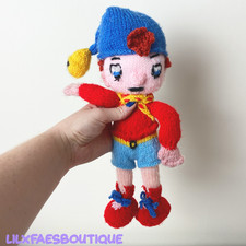 12" Vintage handmade knitted