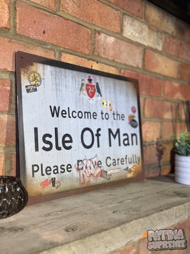 Isle man sign - sign, rusty