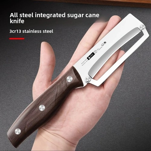 Stainless steel peeler wooden - stainless,