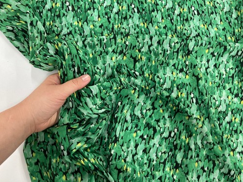 Green polyester fabric - green,