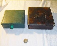 *2 BEAUTIFUL GENTS VINTAGE VANITARY ITEMS A JEWELLERY BOX & A HANDKERCHIEF BOX