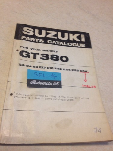 Suzuki parts list - list, gt380