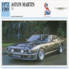 1972-1989 ASTON MARTIN V8 Classic Car Photo/Info Maxi Card