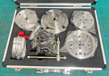 USED 95mm Wood lathe chuck set threaded 3/4" x 16 + faceplate spiggot grippers