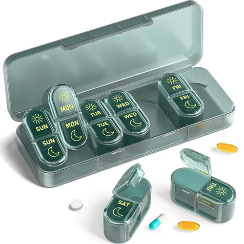 Weekly pill organizer times - weekly,