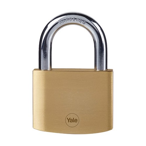 Yale 60mm brass padlock heavy - 60mm,