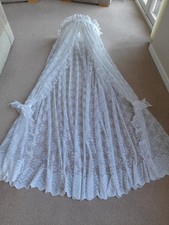 Lace Bed Canopy for double bed. White, Pavilion Textiles Lace, Good condition
