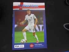 2025-26 ENGLAND FANZINE FREE LIONS LATVIA v ENGLAND ISSUE 197