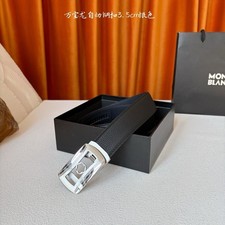Montblanc Leather Belt Black