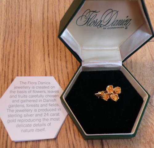 Flora danica 24ct gold vermeil - danica,