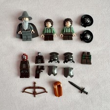 LEGO Lord Of The Ring Minifigure Spares Bundle Gandalf Frodo Uruk-Hai Helmets 