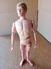 Vintage Action Man Original Palitoy Action Figure. Blonde Fuzzy Head, Hard Hands
