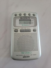 SONY SRF-M806 Portable Personal Pocket FM/AM Radio - Silver