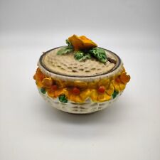 Charming Art Deco MARUHON ware sugar/ jam bowl with lid, Japanese romantic