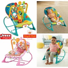 Electric Baby Bouncer Rocker Vibration Chair Portable Musical Cradle Swing Seat