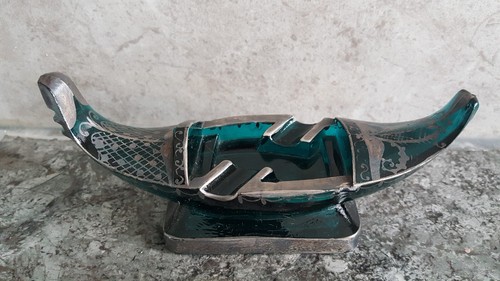 Antique ashtray glass - antique,
