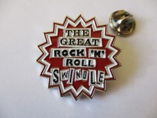 SEX PISTOLS swindle PUNK METAL BADGE red