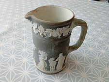 Wedgwood Antique Jasper / Basalt Rare Grey Jug - 10 Cms