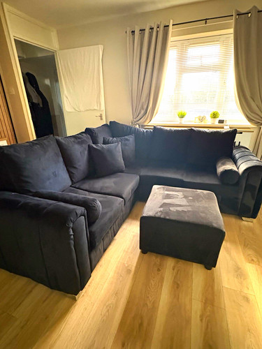 Black corner sofa - corner,