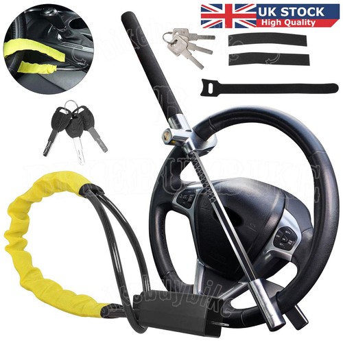 Seat belt lock - steering, wheel