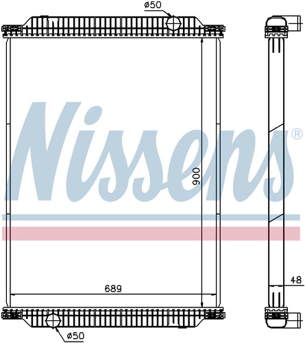 Nissens coolant radiator - nissens,
