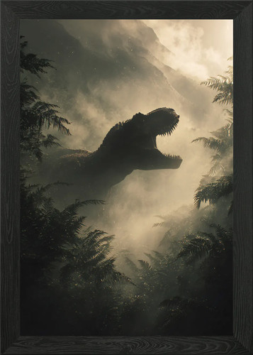Roaring rex misty jungle - t-rex,