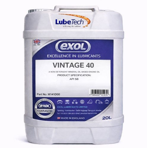 Exol vintage sae engine oil - exol, 40