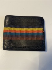 paul smith Bifold Wallet Card Holder Gentlemen‘S Black Leather Bifold Wallet.
