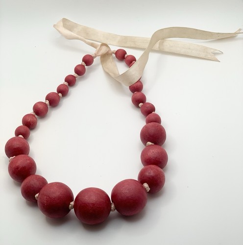 Chunky red wooden - chunky,