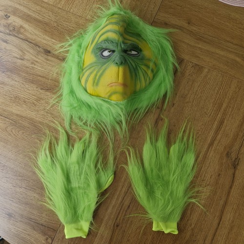 Grinch mask and hands furry - grinch,