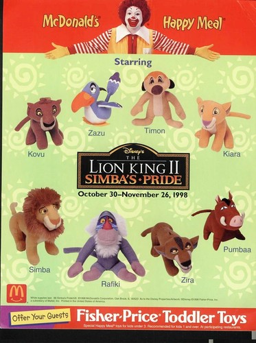 1998 lion king - ii, simba's