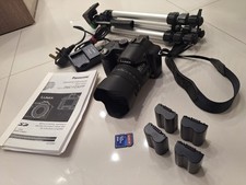 Panasonic Lumix DMC-FZ30 Leica Lens Digital Camera SD Card 4xBatteries Charger