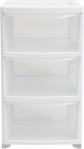 Large white clear plastic - large, white/clear