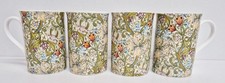 Golden lily mugs set bone - mugs, of