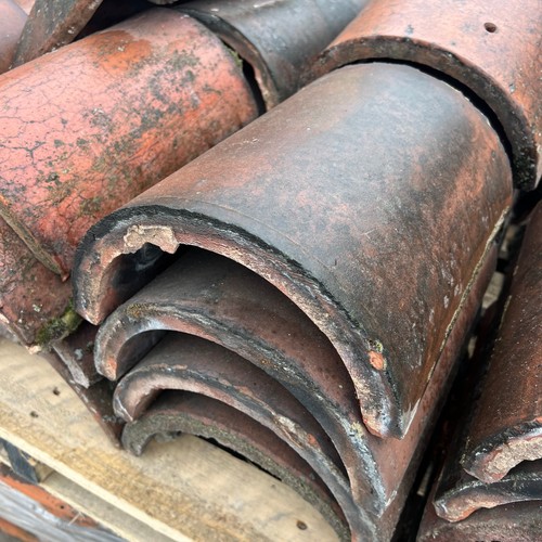 Reclaimed red half round roof - half,