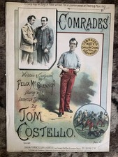 Victorian Sheet Music Cover - Comrades Waltz	