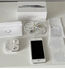 Apple iPhone 5 Unlocked 16gb Silver/white Fully Working Bundle