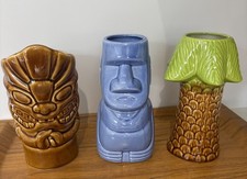 Retro Tiki Mug Glass Tumbler
