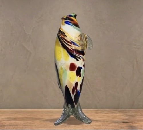 Vintage glass fish figurine - fish,