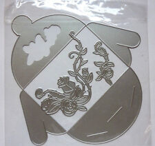 OFFER ROSE BOX Metal Die Cutters Gift Present Envelope for Vocher 3 Cutting Dies