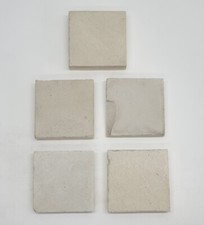 Victorian 2" Encaustic Tiles Hall Floor Path Geometric Square White Plain x 5