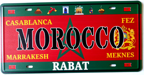 Morocco license plate - license,
