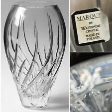 Large 11” Waterford Marquis Wyndmere Leaded Cut Glass Crystal Vase Label Mint