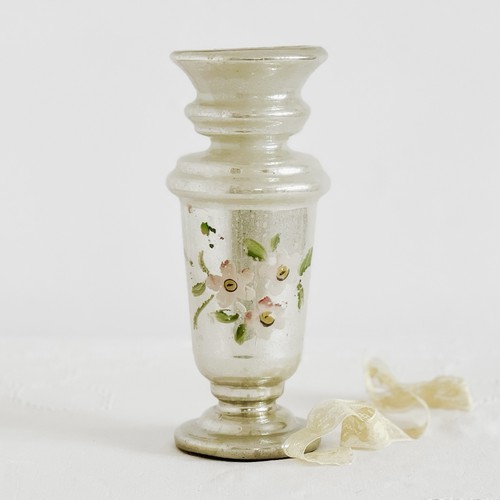 Antique mercury glass - glass, vase